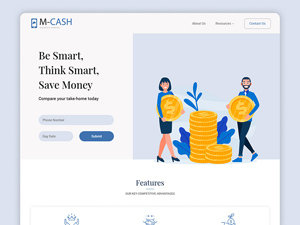 Accounting Website Template PSD