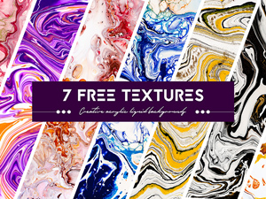 Acrylic Liquid Paint Textures PSD