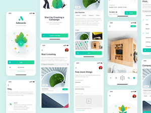 Digital Billboard App UI Concept