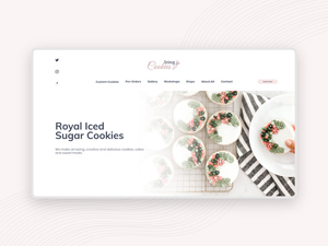 Cookies Store Website Template