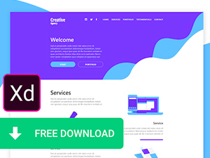 Adobe Xd One Page Layout