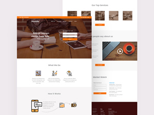 Adobe XD Website Template – Stockito