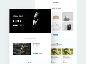 Again Portfolio Website Template by Masud Rana