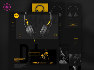 AIAIAI Music Redesign in Adobe XD