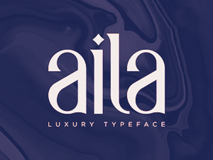 Aila Typeface – Luxury Font
