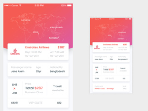 Air Ticketing App-Ticket Details