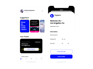 Airline App UI Concept