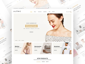 Alanc eCommerce Theme Template – Free PSD