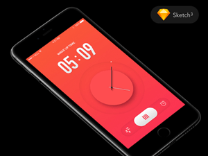 Alarm App Concept – Free Sketch