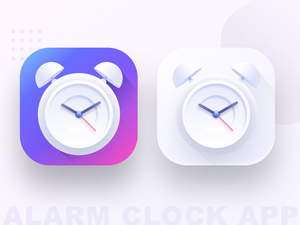 Alarm Clock App Icon – Sketch Freebie