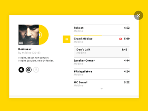 Album Player : Free PSD