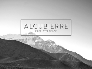Alcubierre Free Geometric Sans Serif Font