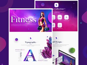 Alex Fitness Landing Page Template PSD