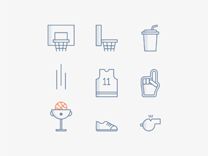 Basketball Icon Set
