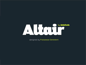 Altair Typeface Family ExtraBold Free Demo