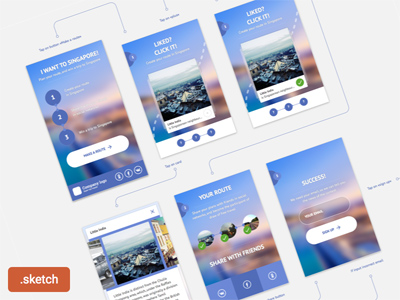 App Design: I Want to Singapore by Alex Degtyarik