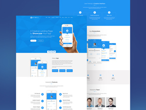 App Landing HTML5 Template by Abdur Rahim