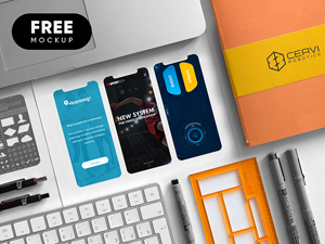 App Screens Mockup PSD
