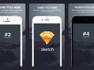 App Store Screenshots Template – Sketch Freebie