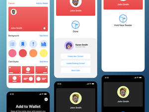 Apple Wallet Business Card Screens