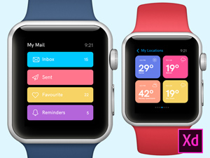 Apple Watch Design Concepts for Adobe XD