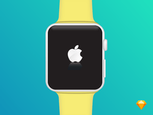 Apple Watch Mockup made in Sketch