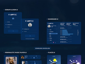 AppTec UI & Web Elements : Free PSD
