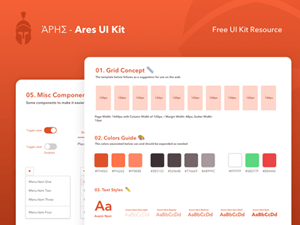 Ares UI Kit – Sketch Freebie