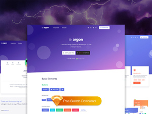 Argon Design System for Sketch