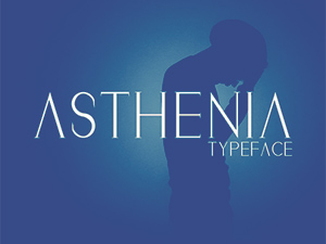 Asthenia Font – Outline Typeface