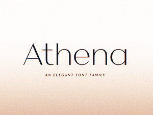 Athena Font Family – Magazine Typeface