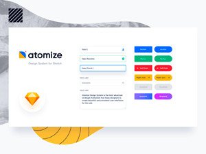 Atomize 2.0 Design System Sample – Free Sketch