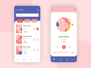 Audio Books App Concept – Sketch Freebie