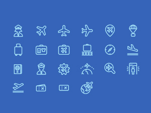 Aviation Vector Icons