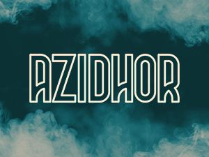 Azidhor Font – Futuristic Typeface Demo