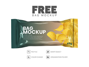 Food Bag Mockup PSD
