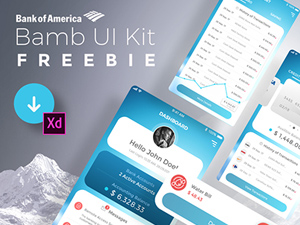 Adobe XD UI Kit – Bank of America