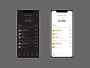 Banking & Finance App UI made in Sketch