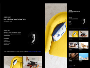 Barts Simple & Minimal Portfolio Website by Zinnur Öcal