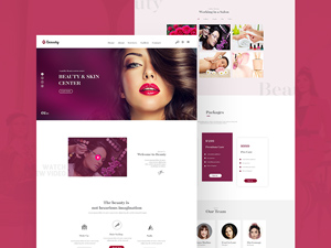 Beauty Skin Center Template Redesign PSD
