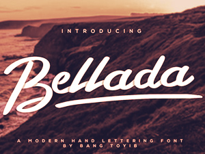 Bellada Font – Free Brush Typeface