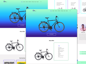 Bicycle Website Template – Free PSD