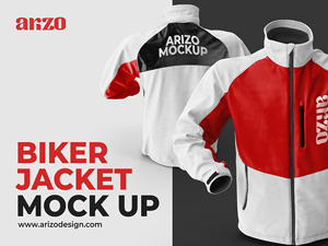 Biker Jacket Mockup PSD