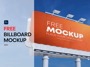 Billboard Mockup – Free PSD