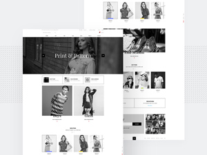 Black & White Ecommerce Website Template by SH ALI