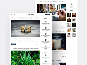 Blog Template: Free PSD