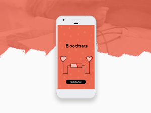 Bloodtrace Mobile App: Free PSD