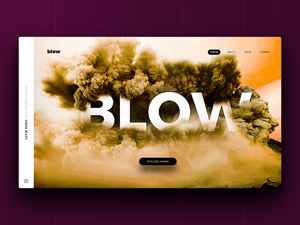 Blow Website Template by Rajesh Kumar