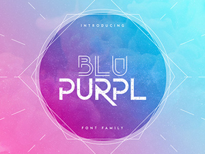 BluPurpl Font Family