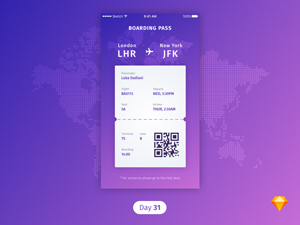 Boarding Pass Concept – Sketch Resource